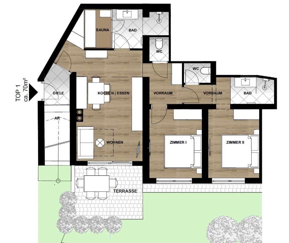 Appartement Alpenrot Санкт Йохан им Понгау Екстериор снимка